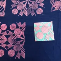 Geometrischer Stempeldruck